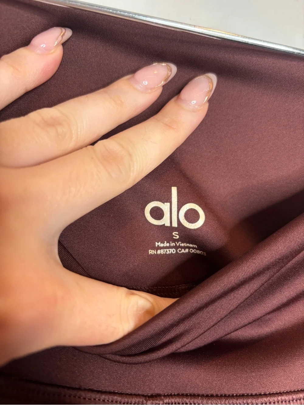 Alo Yoga High-Waist Airlift Leggings Size S Brownstone
